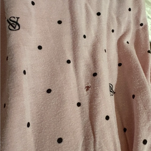Victoria's Secret Light Pink Polka Dot Pajama Set - Picture 4 of 4